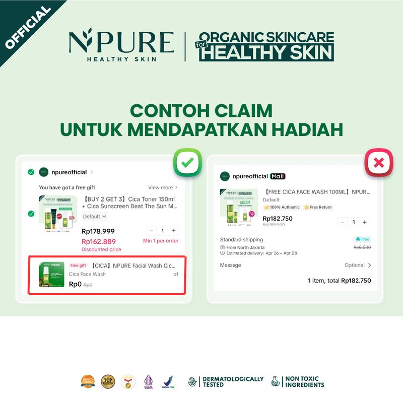 【B1G4】NPURE Hydrating Acne Toner 150ml / Acne Toner / Toner Kulit Jerawat /toner hydrating toner/toner aha/soothing toner/skincare muka berminyak/skincare muka berjerawat/toner bha/toner npure/toner kulit kusam/toner kulit kering - 1