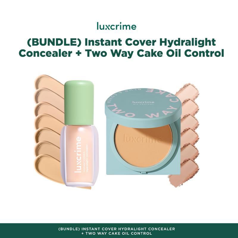 [Complexion Set] Instant Cover Hydralight Concealer + Two Way Cake Oil Control - 2