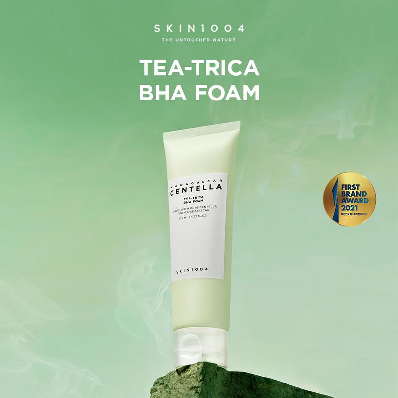 SKIN1004 Madagascar Centella Tea-Trica BHA Foam 125ml Perawatan Wajah Berjerawat Berminyak Membersihkan Kotoran Bruntusan - 1