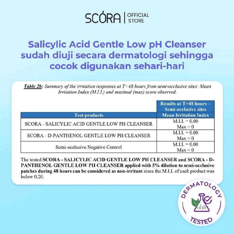 [Pre-Order] SCORA Salicylic Acid Gentle Low pH Cleanser Sabun Cuci Muka Oily Acne Prone Skin Friendly - 1
