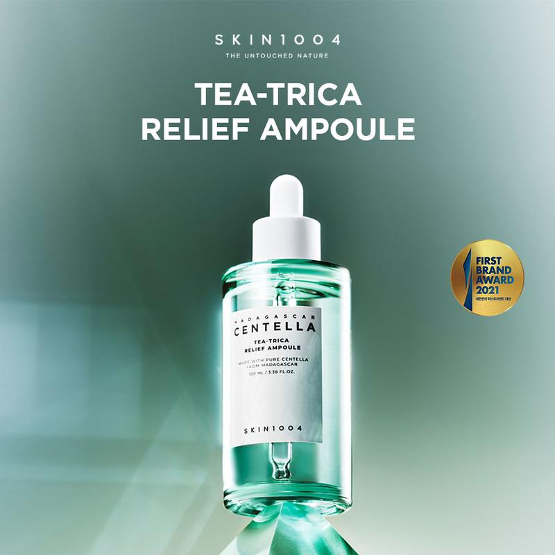 SKIN1004 Madagascar Centella Tea-Trica Relief Ampoule 100ml Perawatan Wajah Berjerawat Berminyak Menenangkan - 1