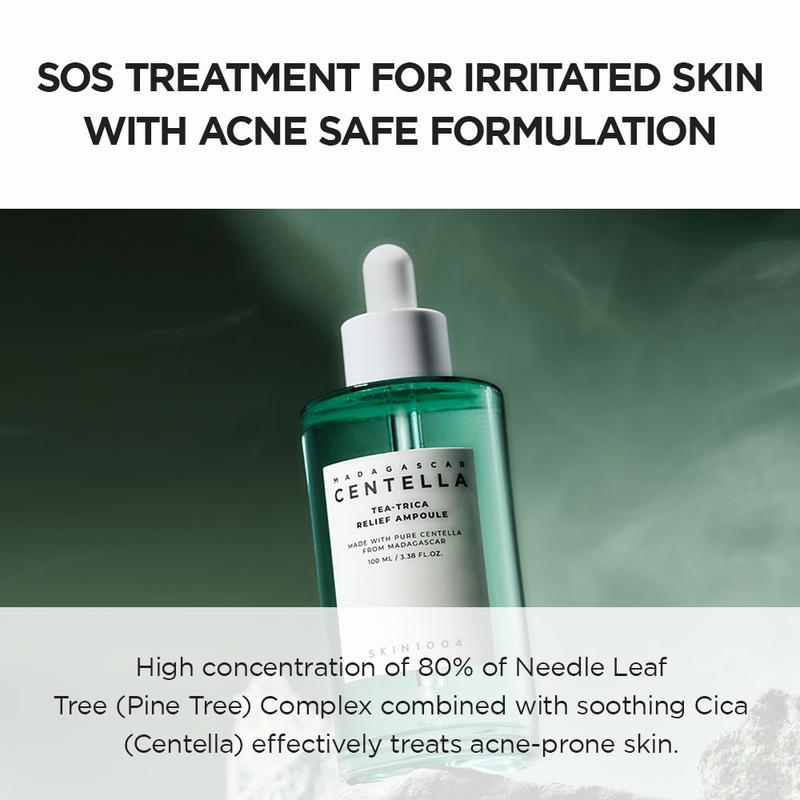 SKIN1004 Madagascar Centella Tea-Trica Relief Ampoule 100ml Perawatan Wajah Berjerawat Berminyak Menenangkan - 4