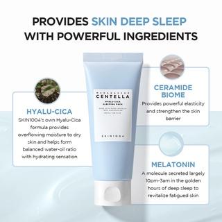 SKIN1004 Madagascar Centella Hyalu-Cica Sleeping Pack 100ml Perawatan Wajah Kering Mencerahkan Niacinamide Melembabkan - 5