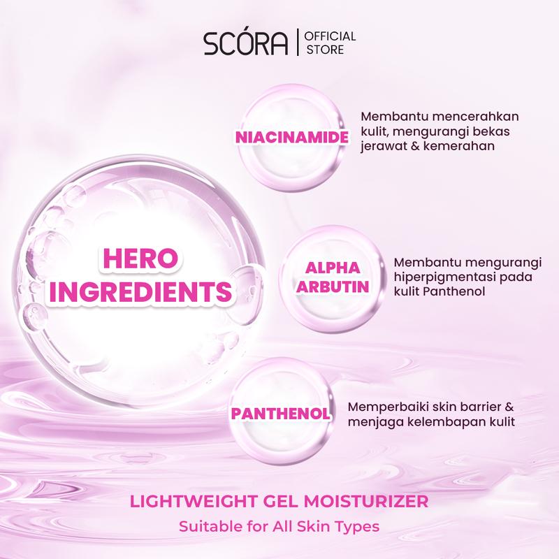 [NEW] SCORA 5% Niacinamide Hydramoist Gel with Alpha Arbutin & Panthenol 45ML - 3