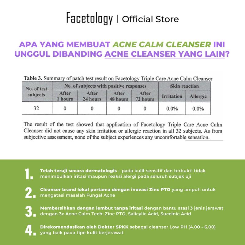 [NEW LAUNCH] Facetology Triple Care Acne Calm Cleanser 100ml - 3