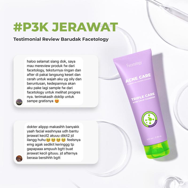[NEW LAUNCH] Facetology Triple Care Acne Calm Cleanser 100ml - 4