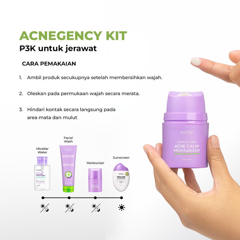 [NEW LAUNCH] Facetology Triple Care Acne Calm Moisturizer 35 Gr untuk Kulit Berminyak Berjerawat - 4