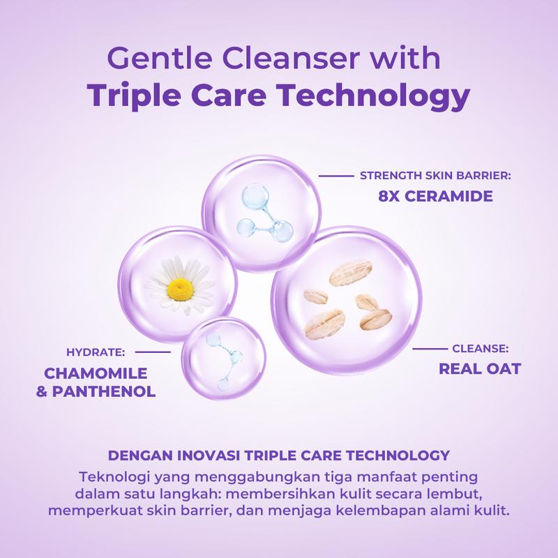 [EVERYDAY HEALTHY SKIN KIT] Facetology Bundling Triple Care Cleanser 100 ml & Triple Care Acne Calm Moisturizer 35 Gr & Triple Care Sunscreen SPF 40 PA+++ 40ML & Triple Care Micellar Water 100 ml - 1
