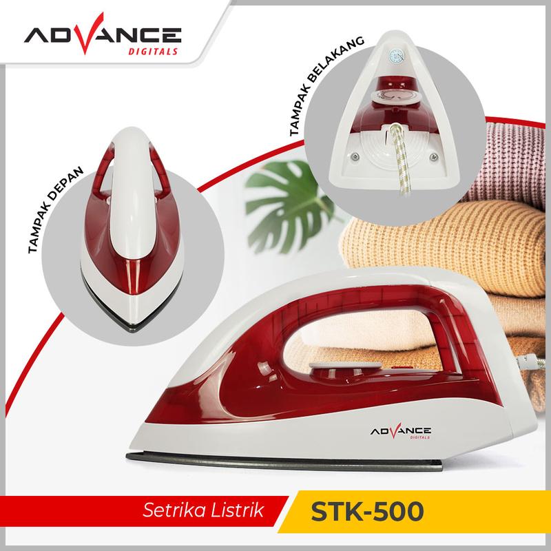Setrika Listrik Advance Anti Lengket STK-500 Hemat Listrik 350 Watt Garansi Resmi 1 Tahun - 2