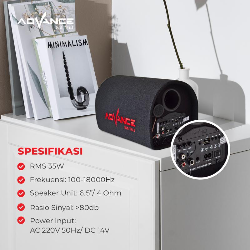 Advance T102 BT - Multimedia Speaker with Subwoofer System + Bluetooth | Garansi Resmi Advance Speakers Bass - 2