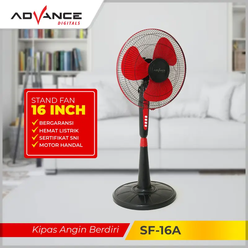 Advance SF-16A Kipas Angin 16" Berdiri Stand Fan Votre Garansi Resmi 1 Tahun - 3