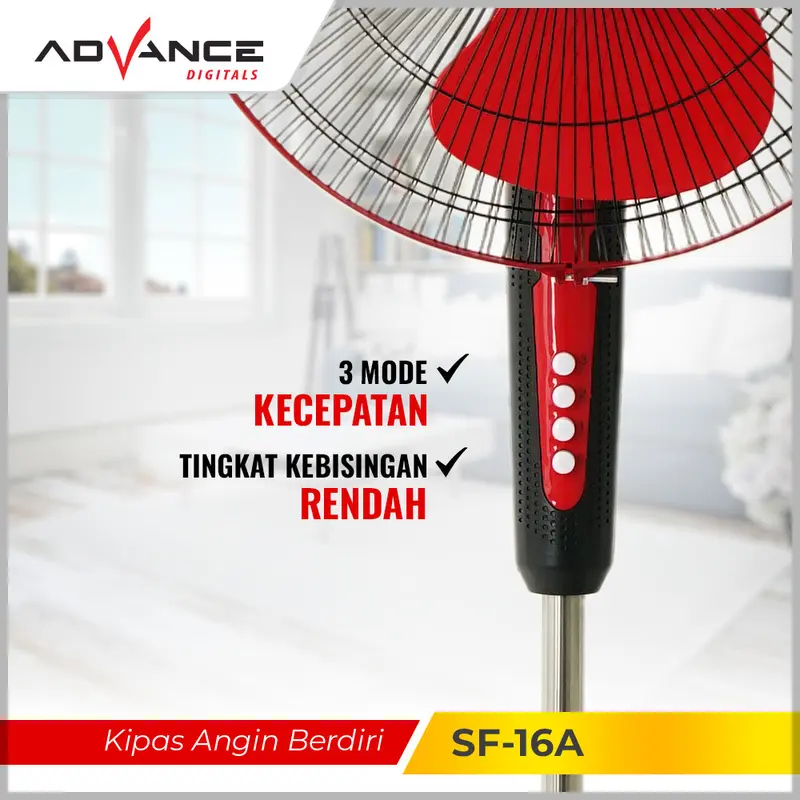 Advance SF-16A Kipas Angin 16" Berdiri Stand Fan Votre Garansi Resmi 1 Tahun - 4