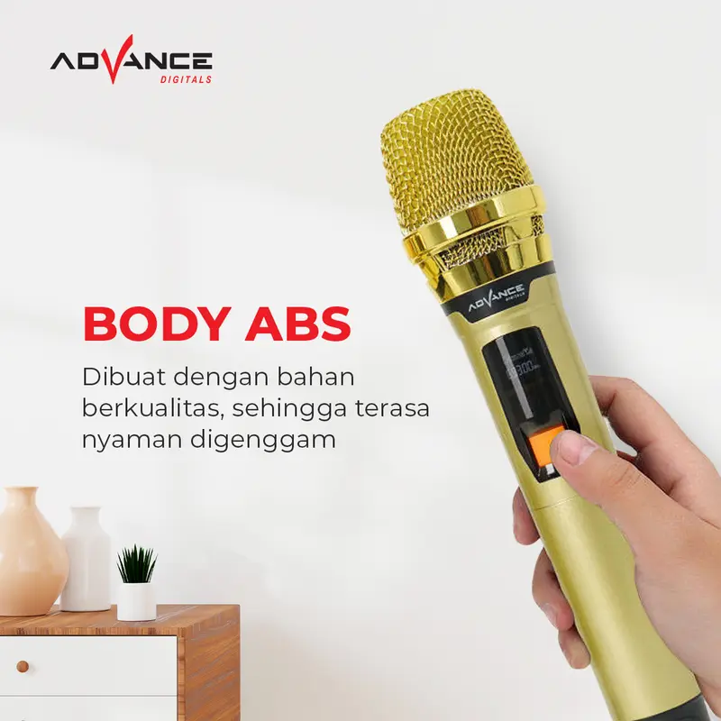 Advance Microphone Double Wireless MIC-206 Mic Mikrofon - 3