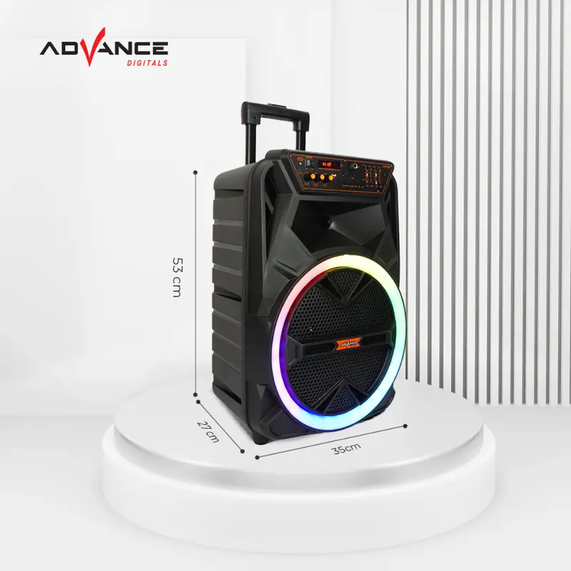 Advance KS2613 Speaker Bluetooth Portable 12 Inch Free 2 Microphone Wireless Garansi Resmi 1 Tahun Bass - 1