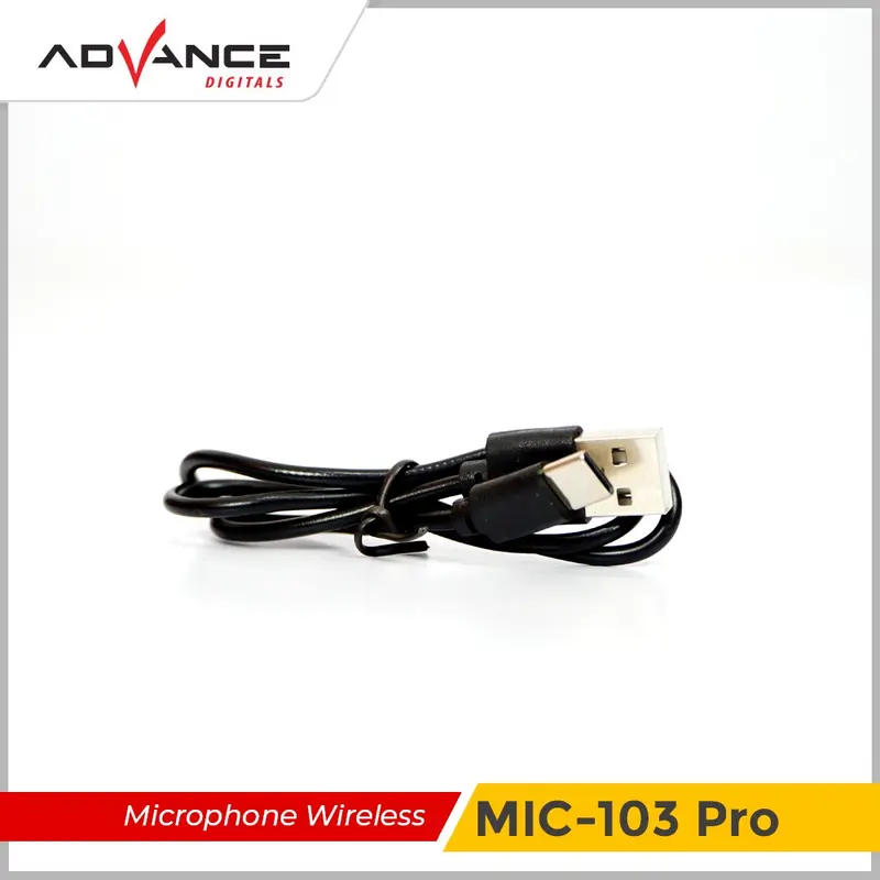 Advance Mic-103 Pro Microphone Wireless Bahan Metal Jarak 50 Meter - Garansi Resmi - 2