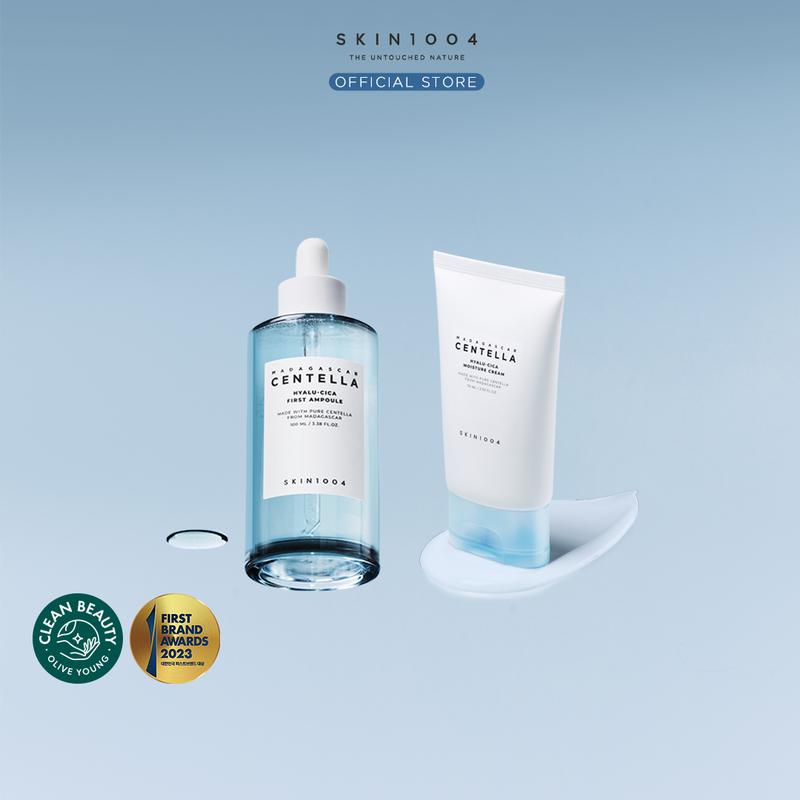 SKIN1004 [Hyalu-Cica Basic 2 (ver2)] First Ampoule 100ml+Moisture Cream 75ml (GET FREE GIFT HADIAH TERBATAS)