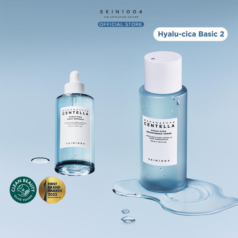 SKIN1004 [Hyalu-Cica Basic 2] Brightening Toner 210ml+First Ampoule 100ml (GET FREE GIFT HADIAH TERBATAS)