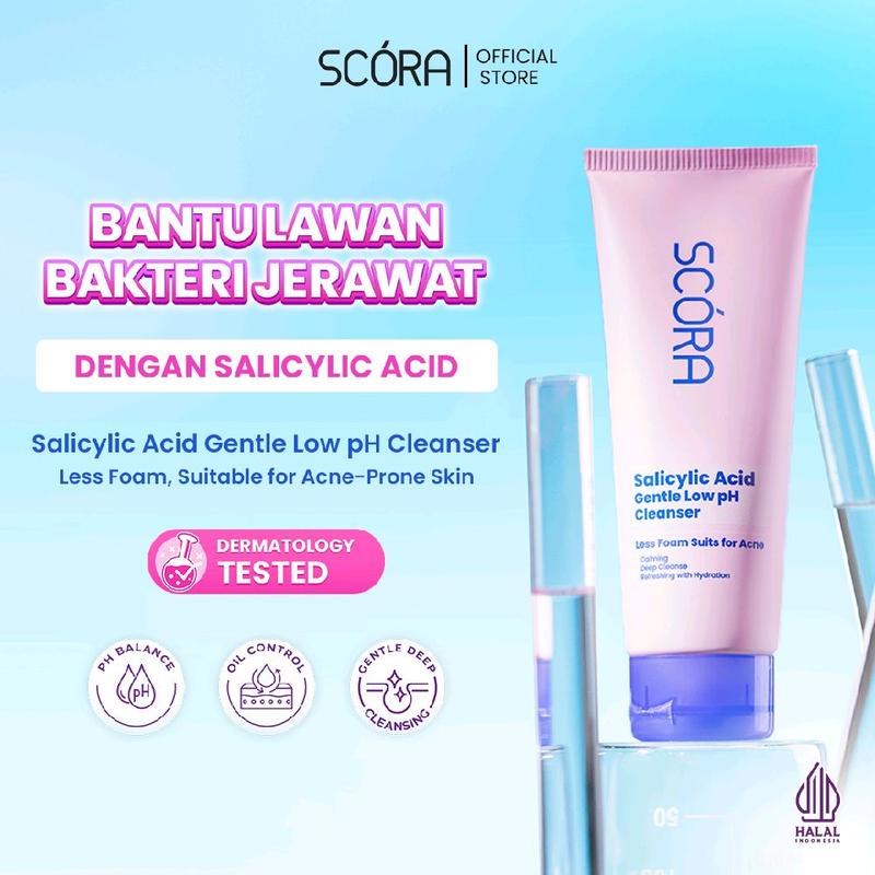 [Pre-Order] SCORA Salicylic Acid Gentle Low pH Cleanser Sabun Cuci Muka Oily Acne Prone Skin Friendly